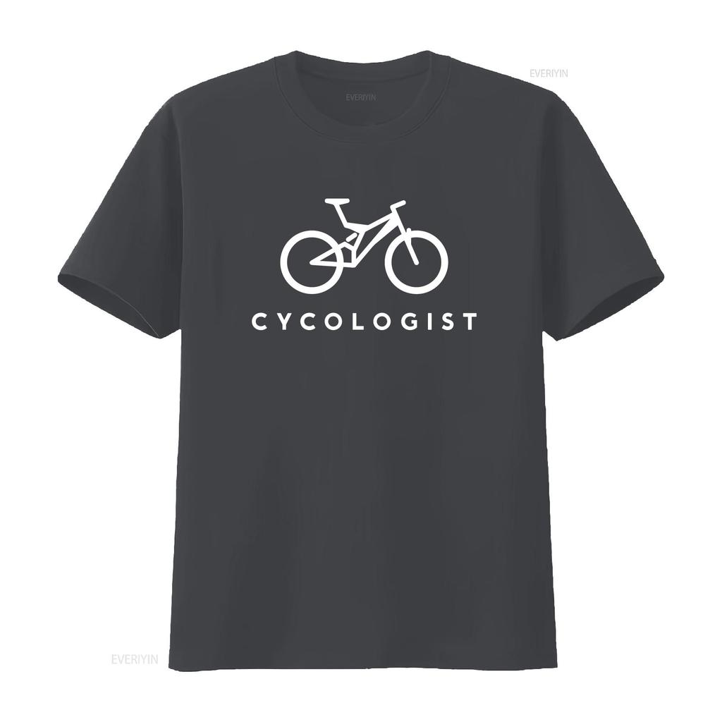 Mountain Bike Cycologist T Shirt for Biker CyclisT Christmas S Him Vintage Washed Graphic Designer Clothes Streetwear Homme