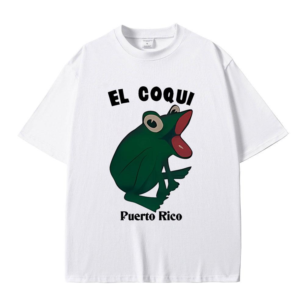 Bad Bunny EL COQUI Rana Stesso Stile Magliette Debi Tirar Mas Fotos Stampa Album Maglietta Uomo Donna Hip Hop Estate Maglietta Oversize