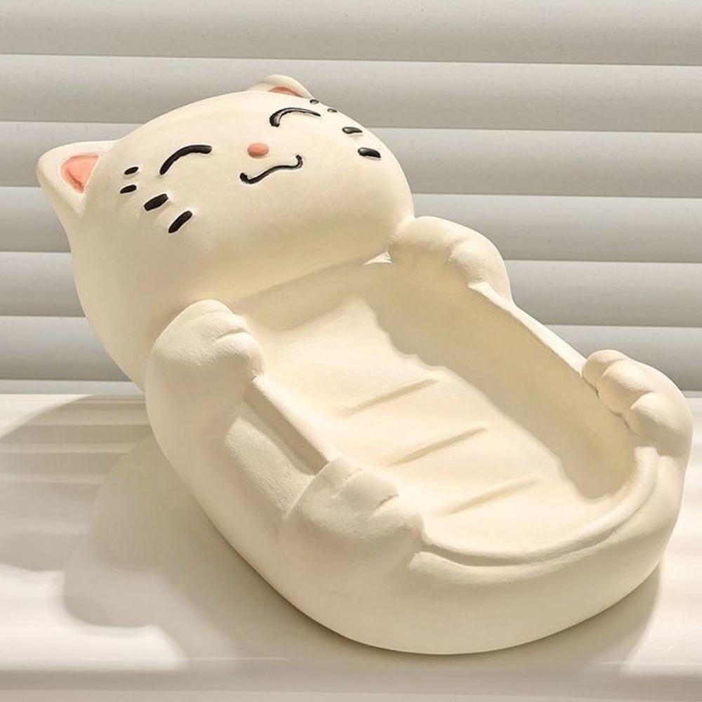 Cartoon Draining Soap Box Delicate Soap Dish Creative Ceramic Soap Box  Kitchen