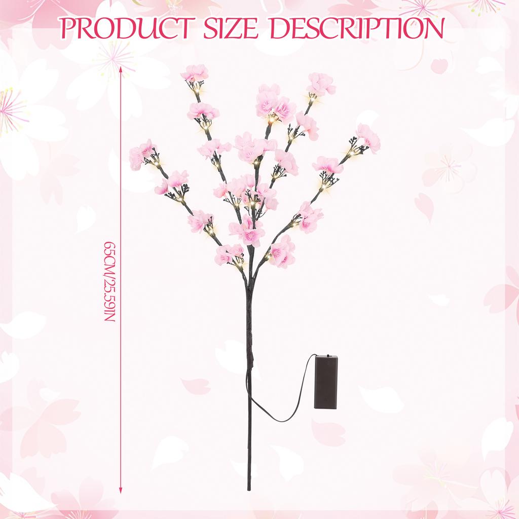 LED Branch Light for Vase Lighted Branches Battery Operated Artificial Tree Branch LED Fairy Artificial Flower Twig Stick Lights