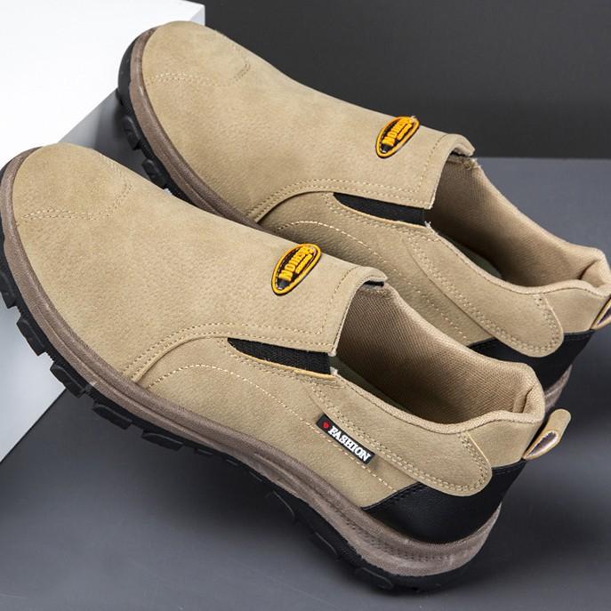 New Leather Waterproof Casual Shoes Large Size Walking Shoes