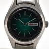 Used Working item SEIKO Seiko ladies watch automatic winding green dial 17 stones