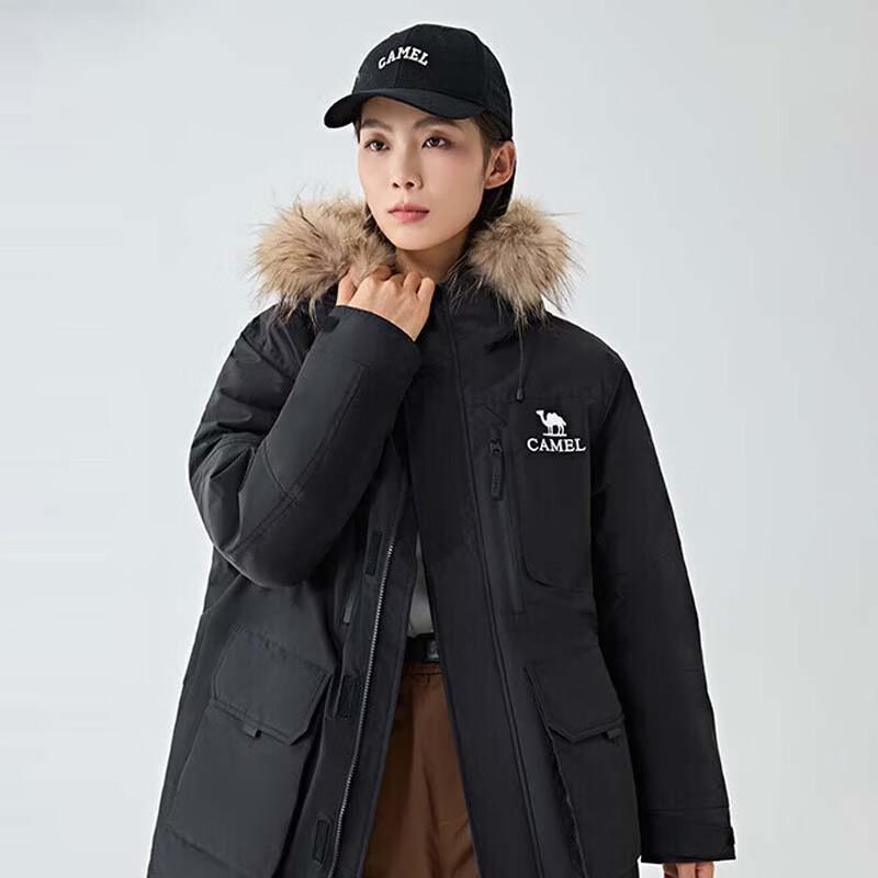 CAMEL Unisex Waterproof Warm Down Parka Jacket W34CR07610 S