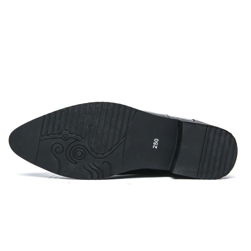 Pánské Chelsea boty s vysokým střihem a špičatou špičkou, se zipovými rukávy a vysokými svršky, retro a módní krokodýlí potisk, velké pánské boty