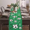 1pc Soccer/Football Party Table Flag Table Centerpiece Soccer Birthday Decorations Sports Theme Party Table Runner Table Cover