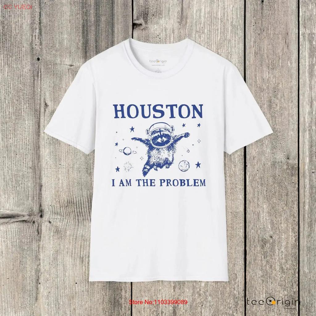 Houston Ich Bin Das Problem Vintage Stilvoll Bequem Atmungsaktiv Designerkleidung Mode Leicht Grafisch Dehnbar