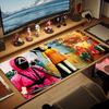 Squid Game Poster Color Mouse Pad Large Gaming Table Cushion Non-slip Laptop Tablet Big Mousepad XXL Mat Mini PC Playmat With Lock Edge