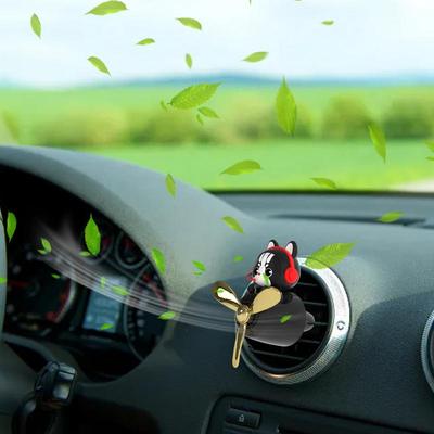 Clips para Salida de Aire de Coche Piloto de Dibujos Animados Gato Perfume Automotriz Lindo Difusor de Coche Clip para Salida de Aire Acondicionado Accesorios para Coche Para SUV RV Sedán