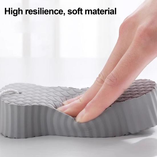 Reusable Bath Scrubber Gentle Skin Scrubber with Lanyard Efficient Exfoliation Dead Skin Remover Universal Skin Type Bath Accessory