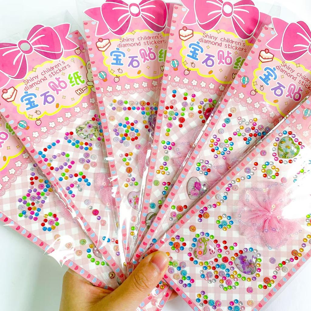 1 PCS Stickers, Acrylic Bracelet Series Children's Cartoon DIY Mobile Phone Diamond Stickers Three-dimensional Stickers Creative Stickers