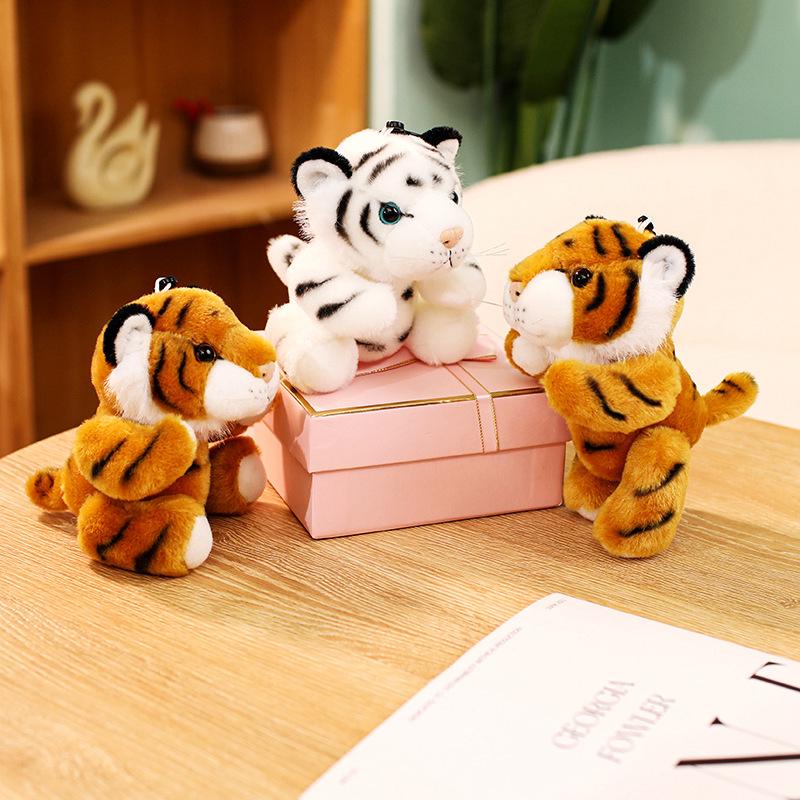 Adorable Jointed Tiger Plush Toy Keychain Pendant