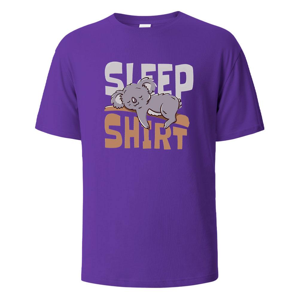 The Sleep Shirt Print TShirt 100 Cotton Summer Tees For Men Women Oversize Casual Tops