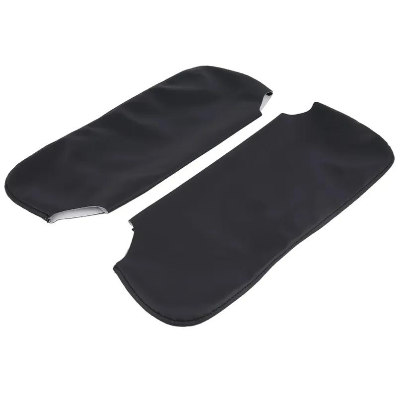 Für Camaro Für Firebird 1993-2002 Sonnenblende Leder Ersatzabdeckung Verkleidung Schwarz Auto Sonnenblende Blende Spiegelabdeckung Links Rechts