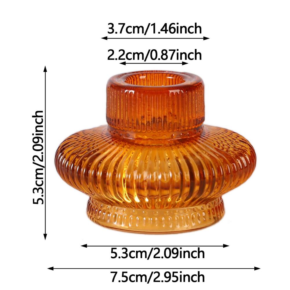 Colorful European Vertical Pattern Candle Holder Lantern Candlesticks Home Decor Wedding Party Table Centerpiece Decoration