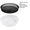 Round Bird Feeder Tray Plastic Bird Bath Water Tray Outdoor Mesh Birdseed Tray Bird Feeder Accessories for Wild Hummingbird Goldfinch Oriole