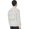 Sudadera con capucha deportiva reflectante con forro polar Li Ning Wade Series para hombre Sudaderas con capucha Gris AWDR791-4