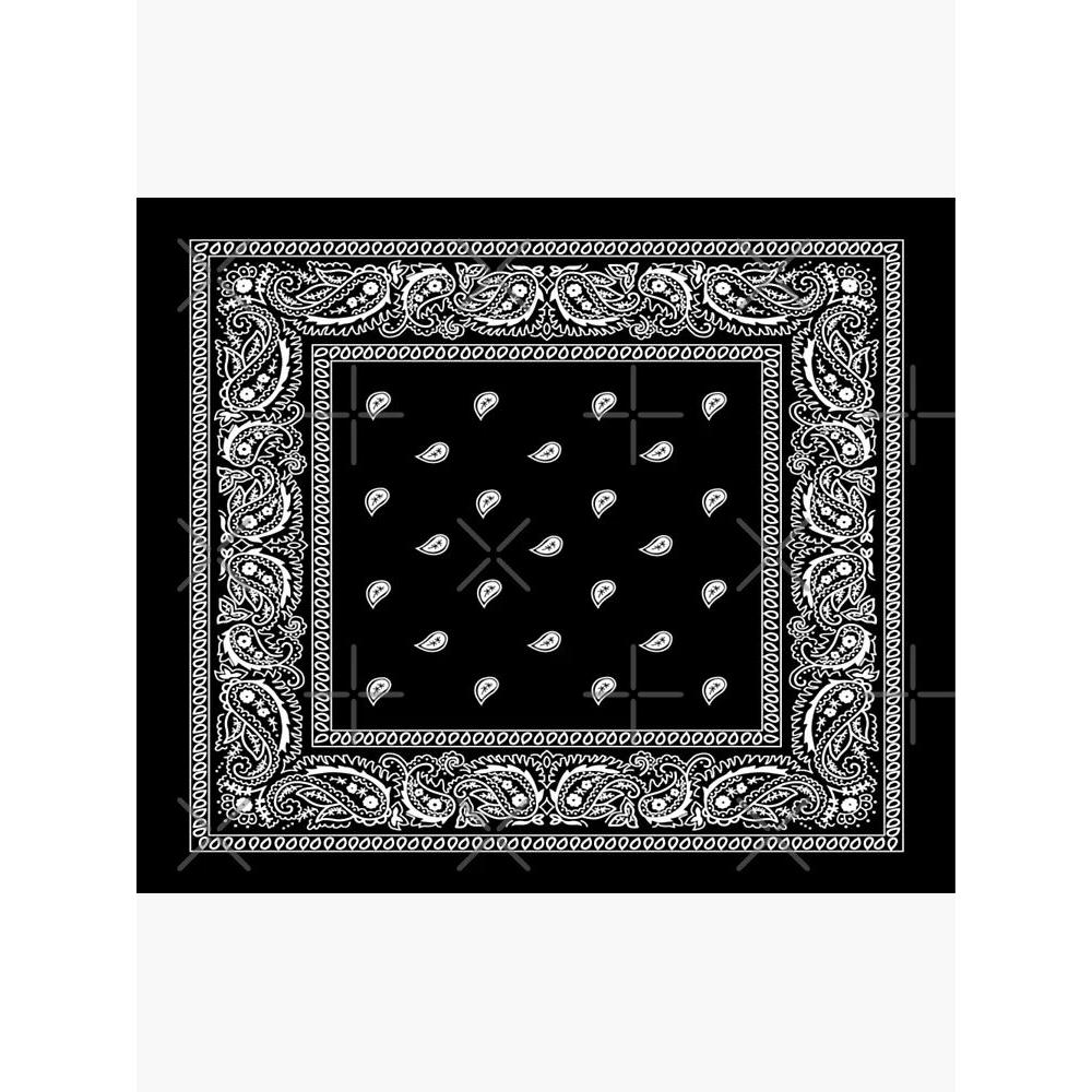Tapestry black bandana 75x100 чёрный