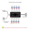12V/4Pin 5V/3Pin RGB Fan Hub Controller 1 to 8 Multi Way Splitter PWM Hub PC Speed Controller Adapter for ASUS/MSI Hook-and-loop
