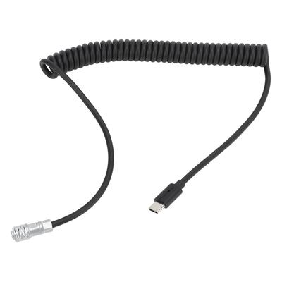 Type C Coiled Cable Professional USB C To BMPCC4K BMPCC6K Trigger Coiled Power Cable with Indicator