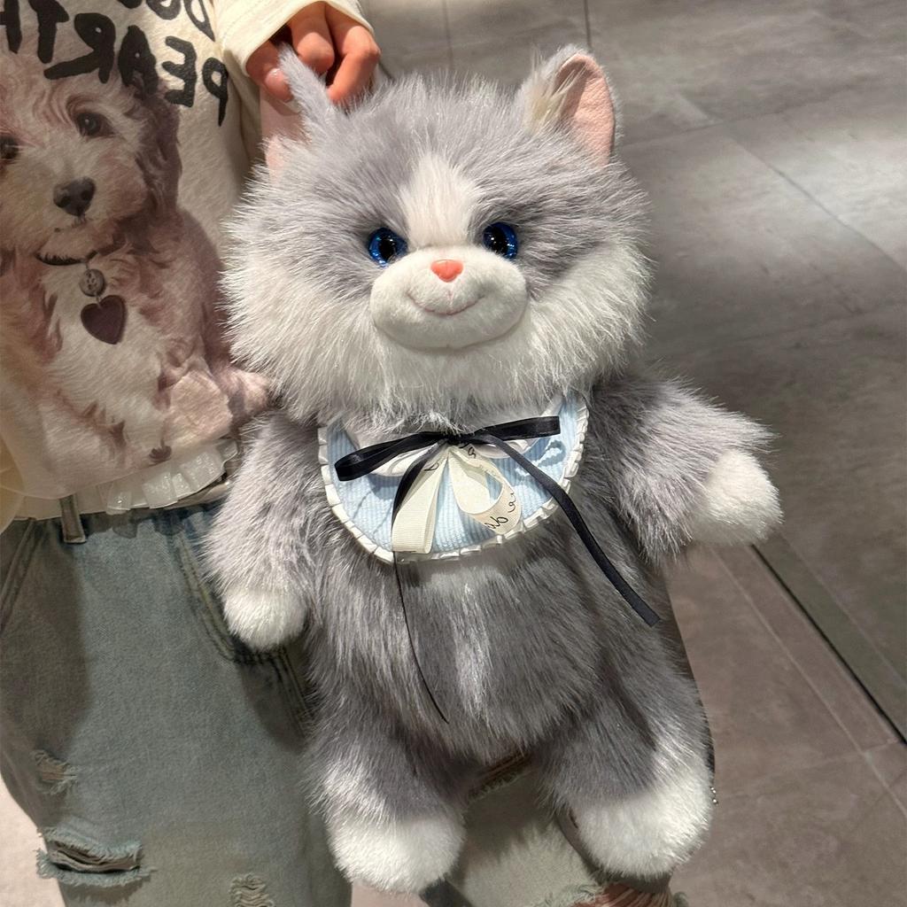 2026 Simulated Storage Bag Cat Backpack Cute and Comfortable Girl's Birthday Gift Fashionable and Adjustable Shoulder Straps