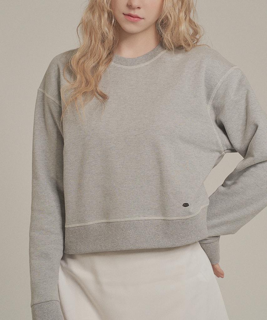 Iteoneolmomeonteu Outstitch Point Sweatshirt - Gray