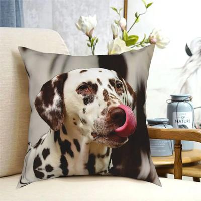 Dalmatians Pet Dog Square Pillow Case Polyester Decorative Pillow Animal Lover Fashion Cushion Covers