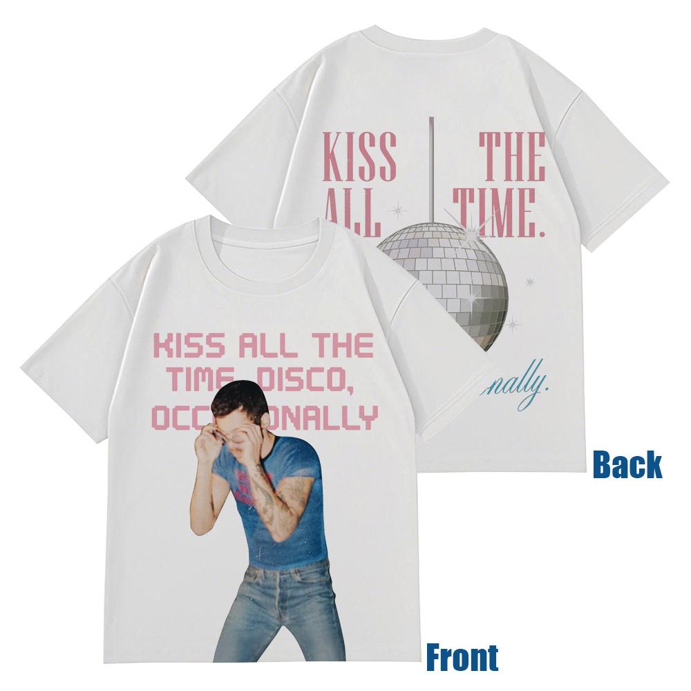 Harry Styles Kiss All The Time Album Print TShirt Unisexs Womens Street Style Hip Hop Tee A MustHave Gift For Fans