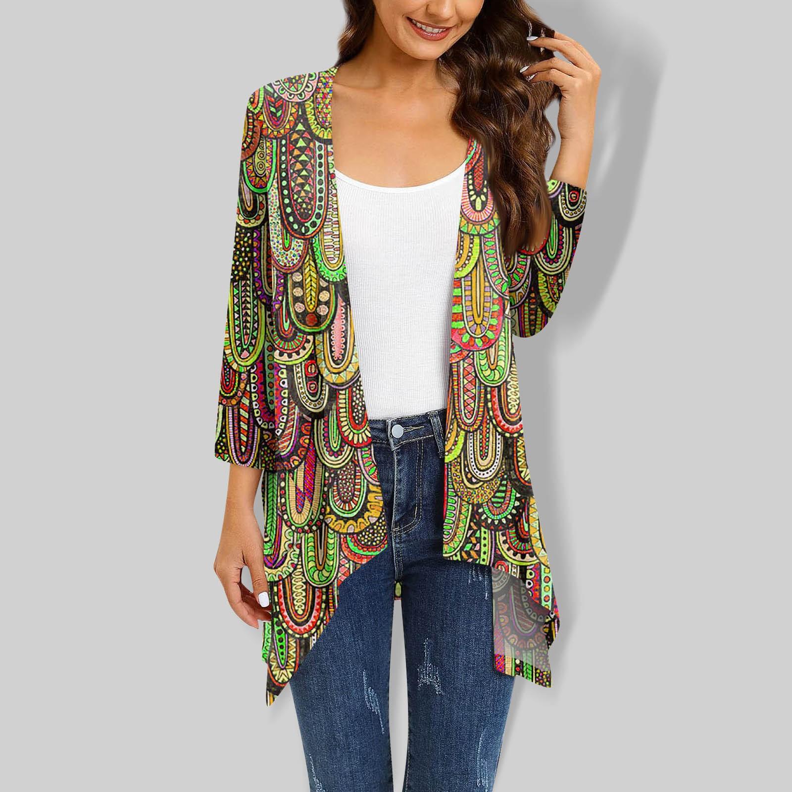 Женский топ с рукавом 3/4 в стиле ретро — фото 6