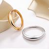Non-Fading Gold Alloy Open Bangle: Personalized High-End Women's Jewelry