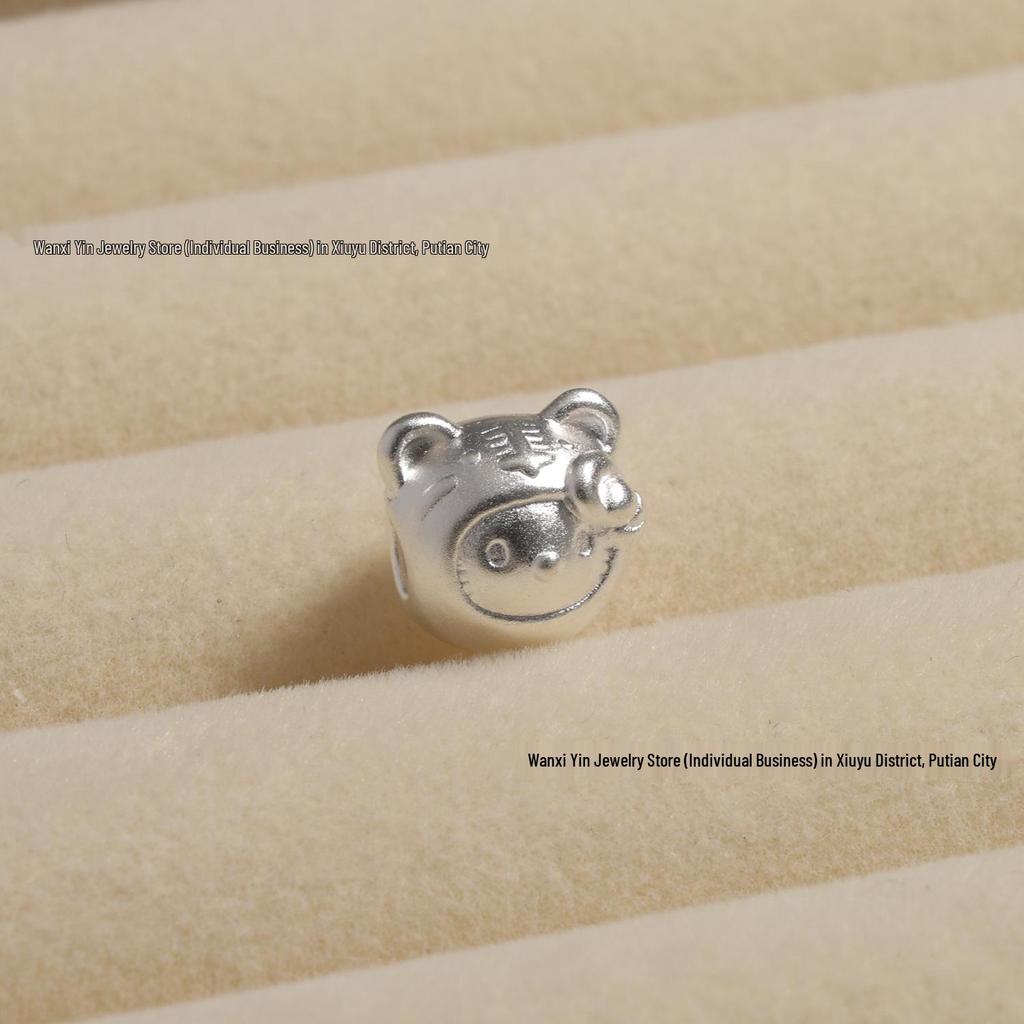Sterling Silver Zodiac Animal Spacer Beads: Horse & Sheep DIY Beading Materials for Handmade Bracelets