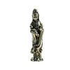 Antique-Style Brass Guanyin & Sakyamuni Buddha Statue Ornament