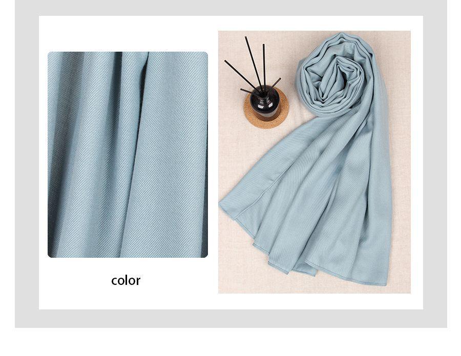 Pure White Medium-Thickness Soft Skin-Friendly Unisex Scarf Shawl