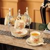 Rice Gold Rose Tea Set 800ml Bone China Teapot Coffee Cup Saucer Set Afternoon Tea Cup 225ml Drink Cup Kitchen Bar Supplies