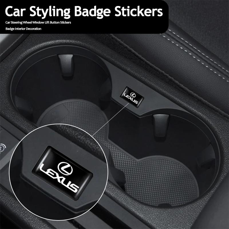 10ks 3D stylingové nálepky na volant pro auto Příslušenství Pro Lexus RX330 Fsport IS200 IS250 RX350 GX NX300h Ct200h ES300h IS300h
