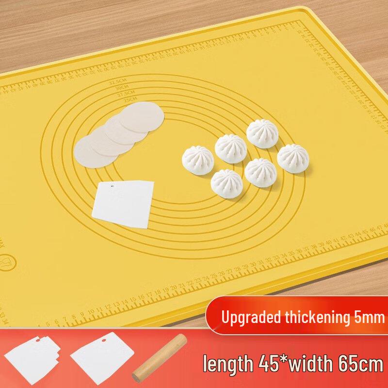 ZISIZ Silicone Baking & Kneading Mat Set