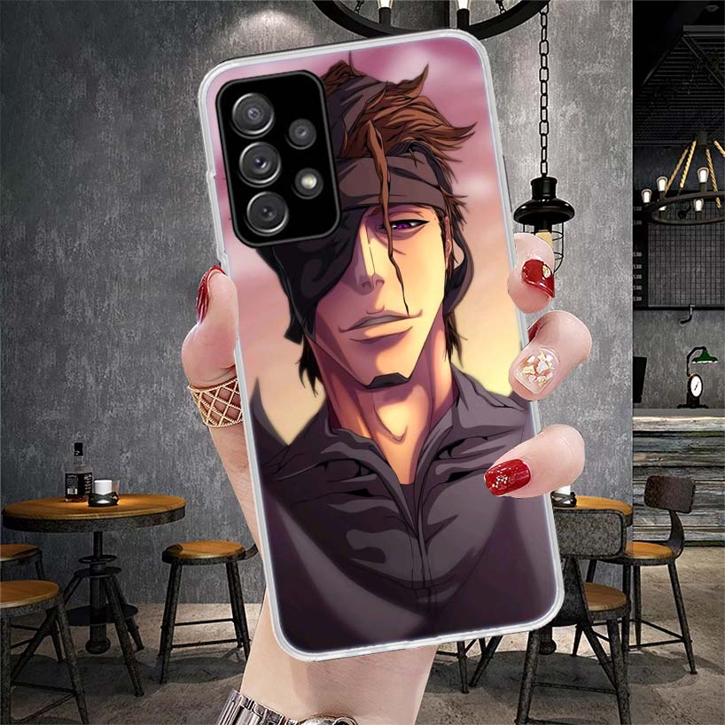 Aizen Sousuke Bleach Soft Phone Case For Samsung Galaxy A13 A14 A15 A16 A17 A53 A54 A55 A56 A57 A33 A34 A35 A36 A37 A23 A24 A25