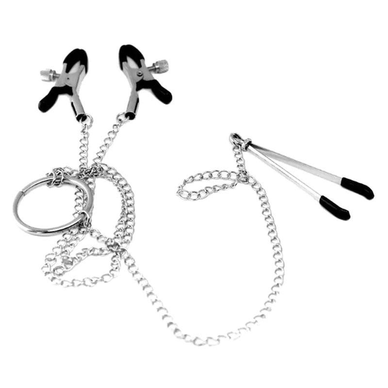 Adult Products Sm Anal Plugs Flirting Clip Pussy Breast Clip Anal Plugs Set Couple Couple Flirting
