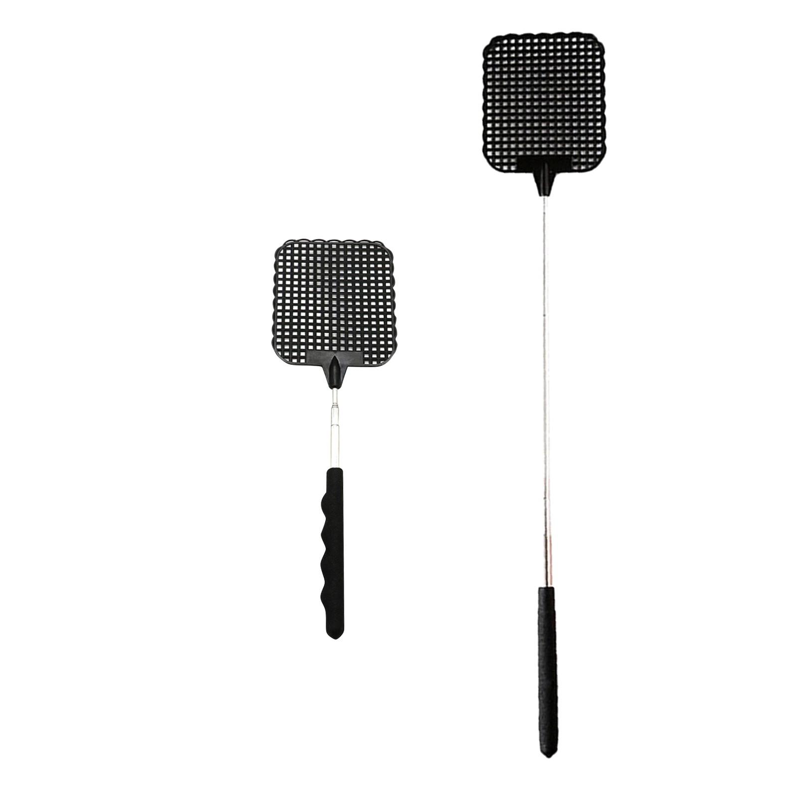 

Креативная мухобойка, мухобойка от комаров, выдвижная конструкция из нержавеющей стали, 5 упаковок One Size чёрный