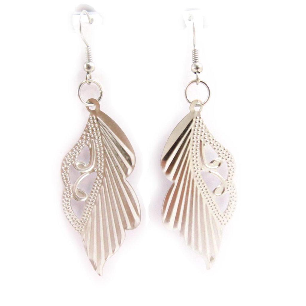 Les Trésors De Lily [J6802] - Silver 'Choreography' Earrings