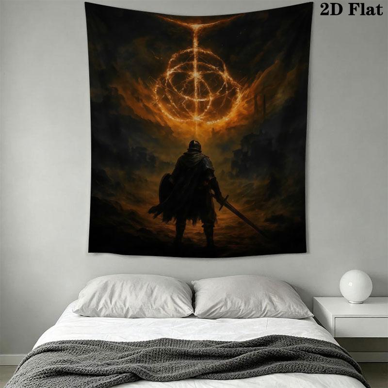 Elden Ring Veil Wall Hanging Printed Fabric Blanket Decorative Tapestries for Bedroom Living Room Home Decor