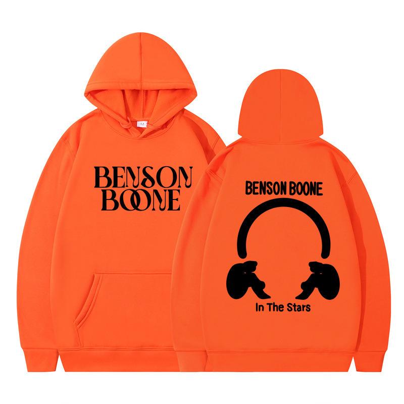 Hooded Sweater Harajuku Funny Benson Boone Sweater Long Sleeve Men's and Women's Pullover