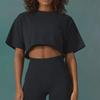 Europäische & Amerikanische 2025 Damen Outdoor Laufen Locker Sitzende Kurzarm Fitness Tops
