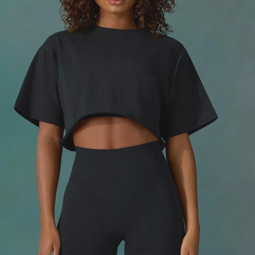 Europäische & Amerikanische 2025 Damen Outdoor Laufen Locker Sitzende Kurzarm Fitness Tops
