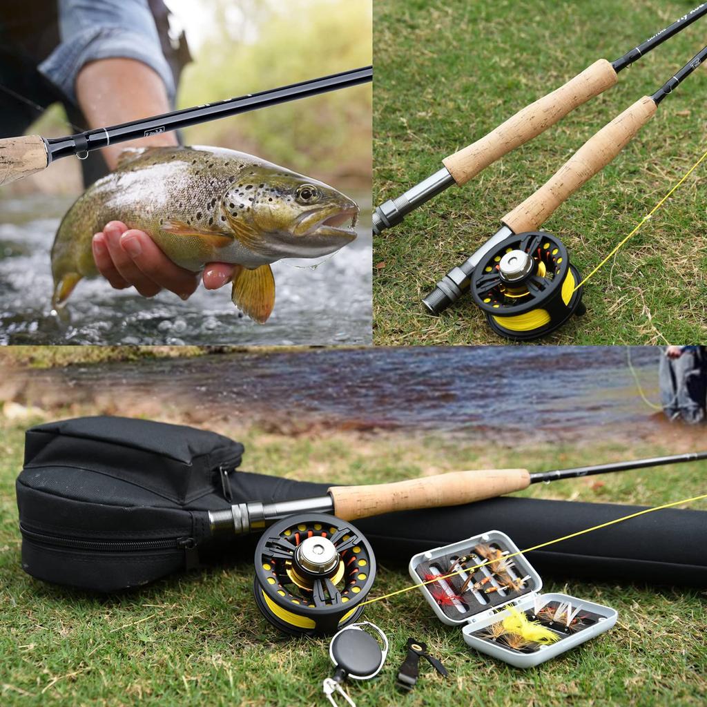 Goture Fly Reel Spool with Fly Reel Lightweight Corrosion Interchangeable Left and for Smelt Fishing and Hechi Fishing Line, 7/8" Parts, Aluminum,