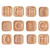 Various Styles Arch Leaf Round Plastic Mold Vegetable Fudges Candy Mold Chocolate Cookie French Dessert Cake Decorations