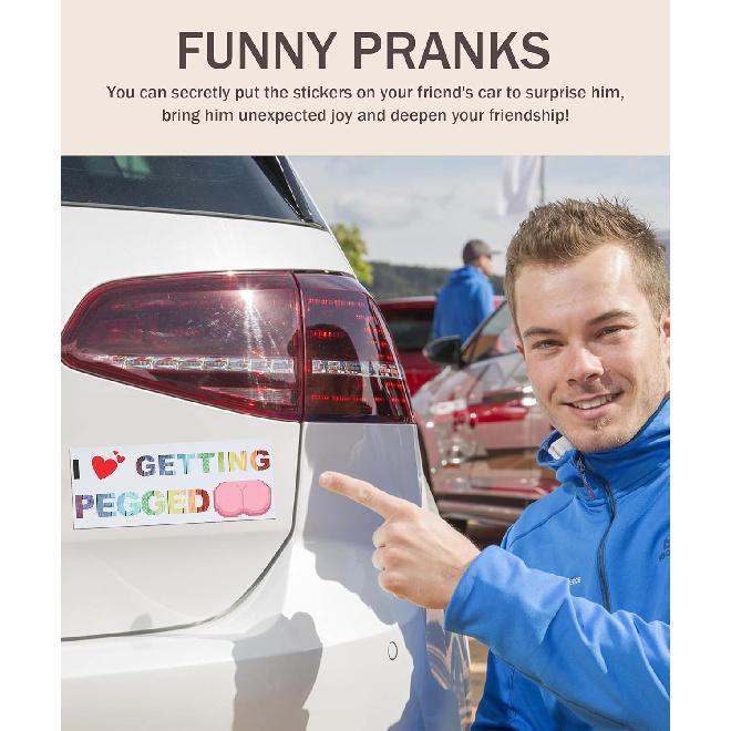 10Pcs Car Stickers,Magnetic Bumper Stickers,Car Accessories,Funny Bumper Sticker,Automotive Stickers,Reusable Bumper Stickers,Suitable For All