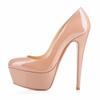 New Women Pumps Extremely High Heels Shoes14cm Sexy Patent Leather Woman Wedding Party Shoes Platform Stiletto Red 817-9PA