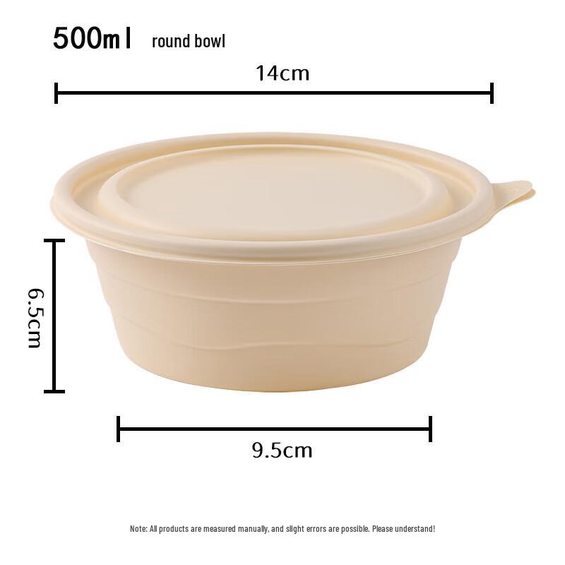 Eco-Friendly Disposable Round Meal Prep Containers