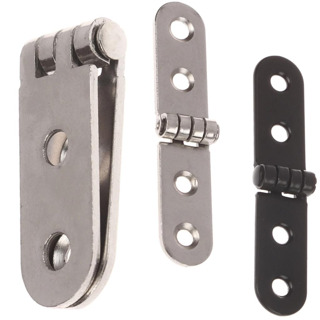 2Pcs/pack 76*15mm 180 Degree Foldable Hinge Flap Screw-On Hinges For Sewing Machine Cabinet Door Hinge Furniture Hardware
