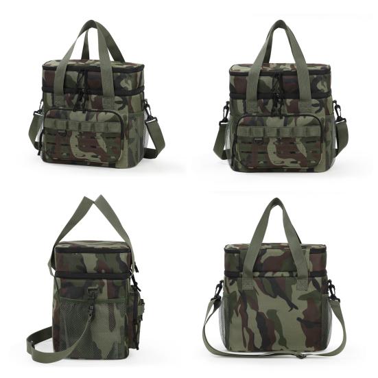 Isolatietas Dik Oxford Doek Waterdicht Slijtvast Lunchkoeltas Grote Capaciteit Dubbellaags Indeling Lunchtas